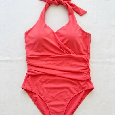 Maillot de bain 1 pièce Boden corail – NEUF – Taille 48